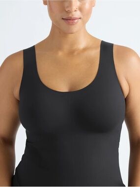 knix| Black LuxeLift Seamless Scoop Neck Shaping Tank Sz L+ (36DDD, or E-G)